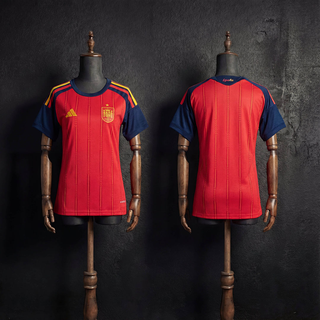 Espagne Domicile Fan Femme Coupe du monde taille XS