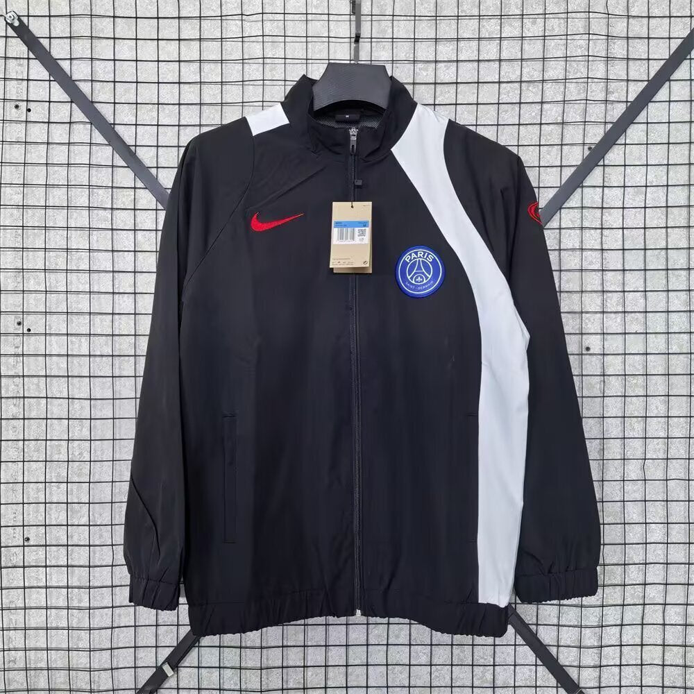 Maillot Paris 25-26 black windbreaker Fan 25-26