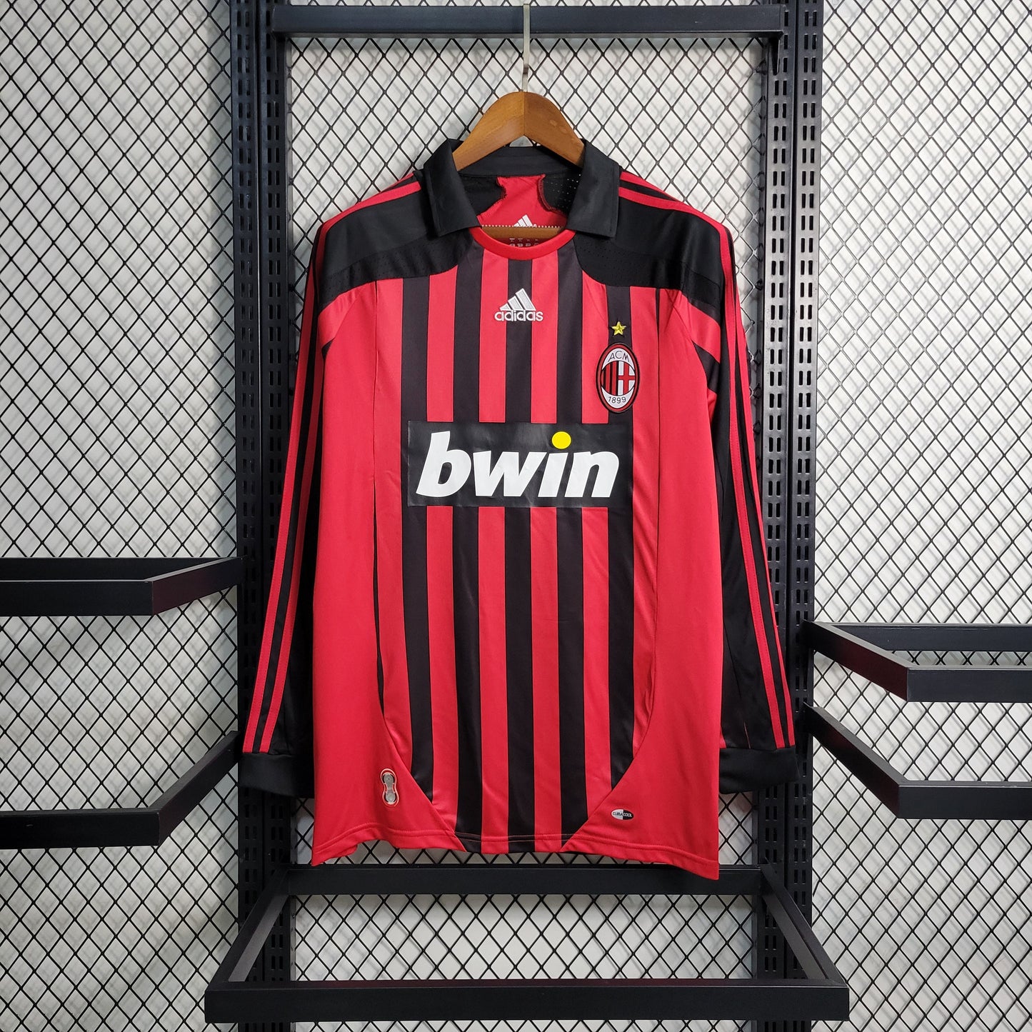 Retro Milan Home Long Sleeve 07/08
