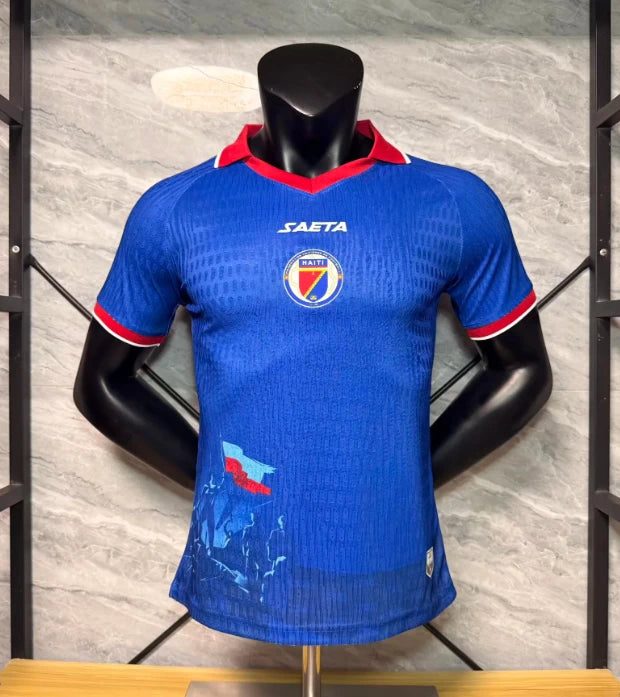 Maillot Haïti Domicile 2026 Saeta – Bleu Rouge