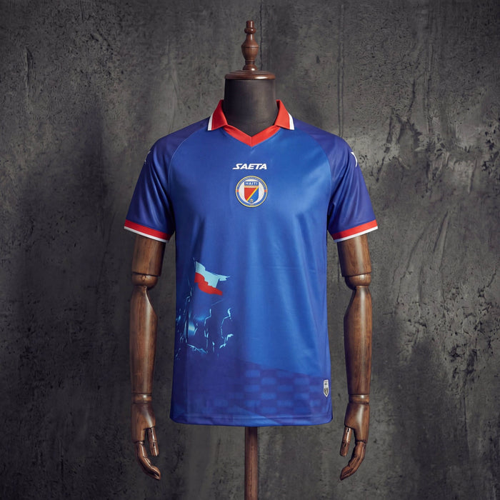 Maillot Haïti Domicile Bleu 2026/2027 – Version Fan Saeta