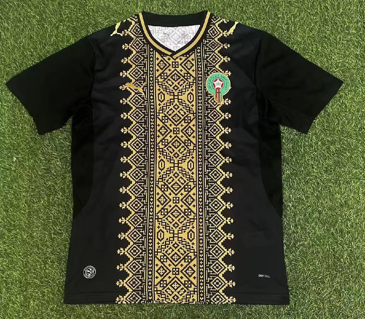 Maillot Maroc 2026 Noir & Or Puma – Lions de l'Atlas