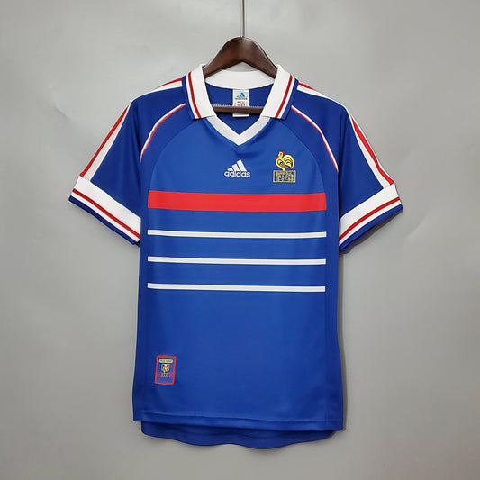 Maillot Retro France Domicile 1998 — maillotdefootmdf.com