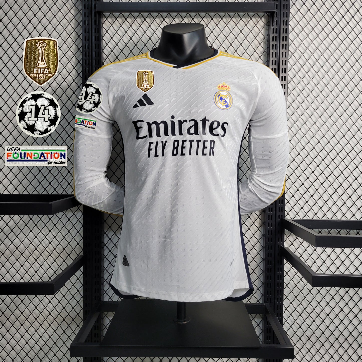 Real Madrid+Patches Manga Longa Player 23/24