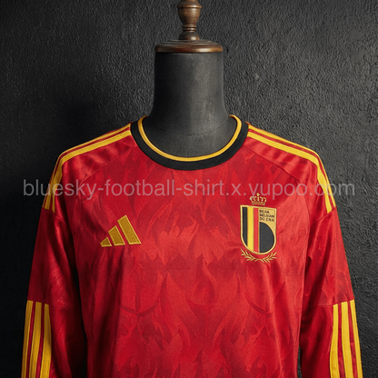 Belgique Domicile Fan Manches longues Coupe du monde vue 12