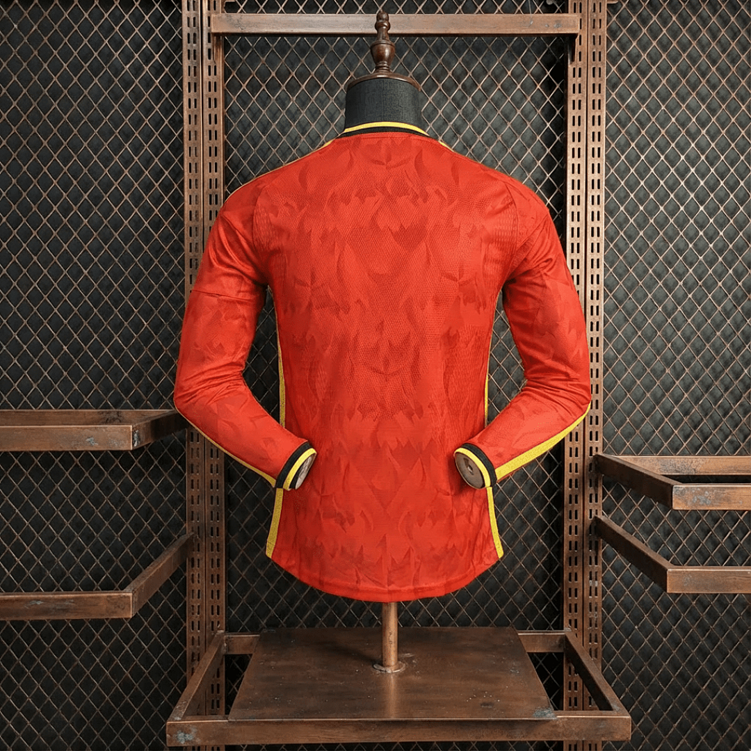 Belgique Domicile Player Manches longues Coupe du monde taille M