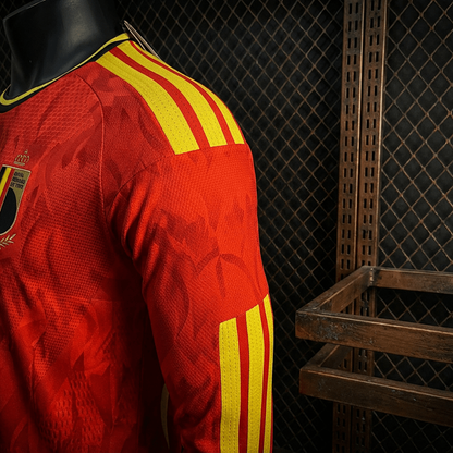 Belgique Domicile Player Manches longues Coupe du monde taille XL