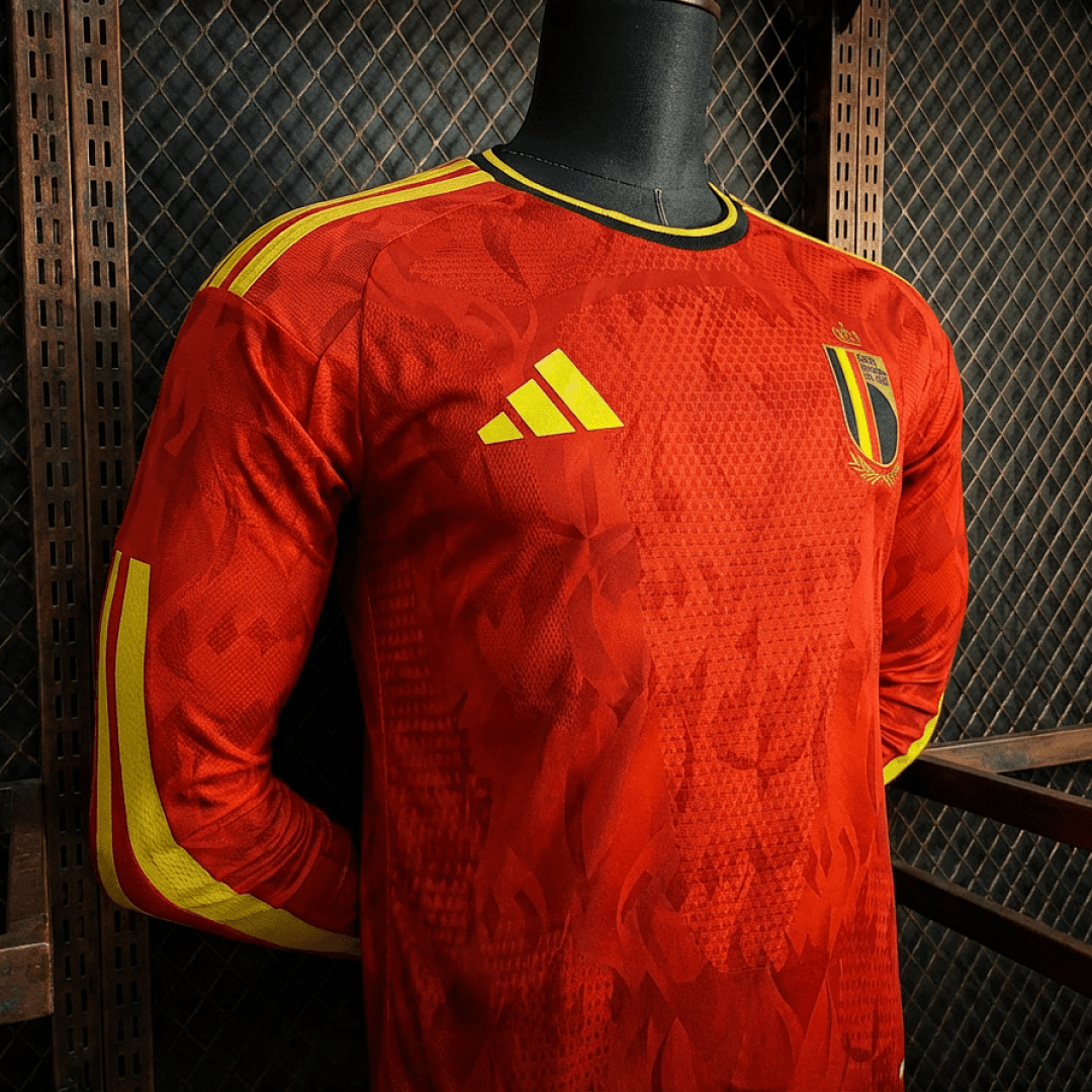 Belgique Domicile Player Manches longues Coupe du monde taille XXL