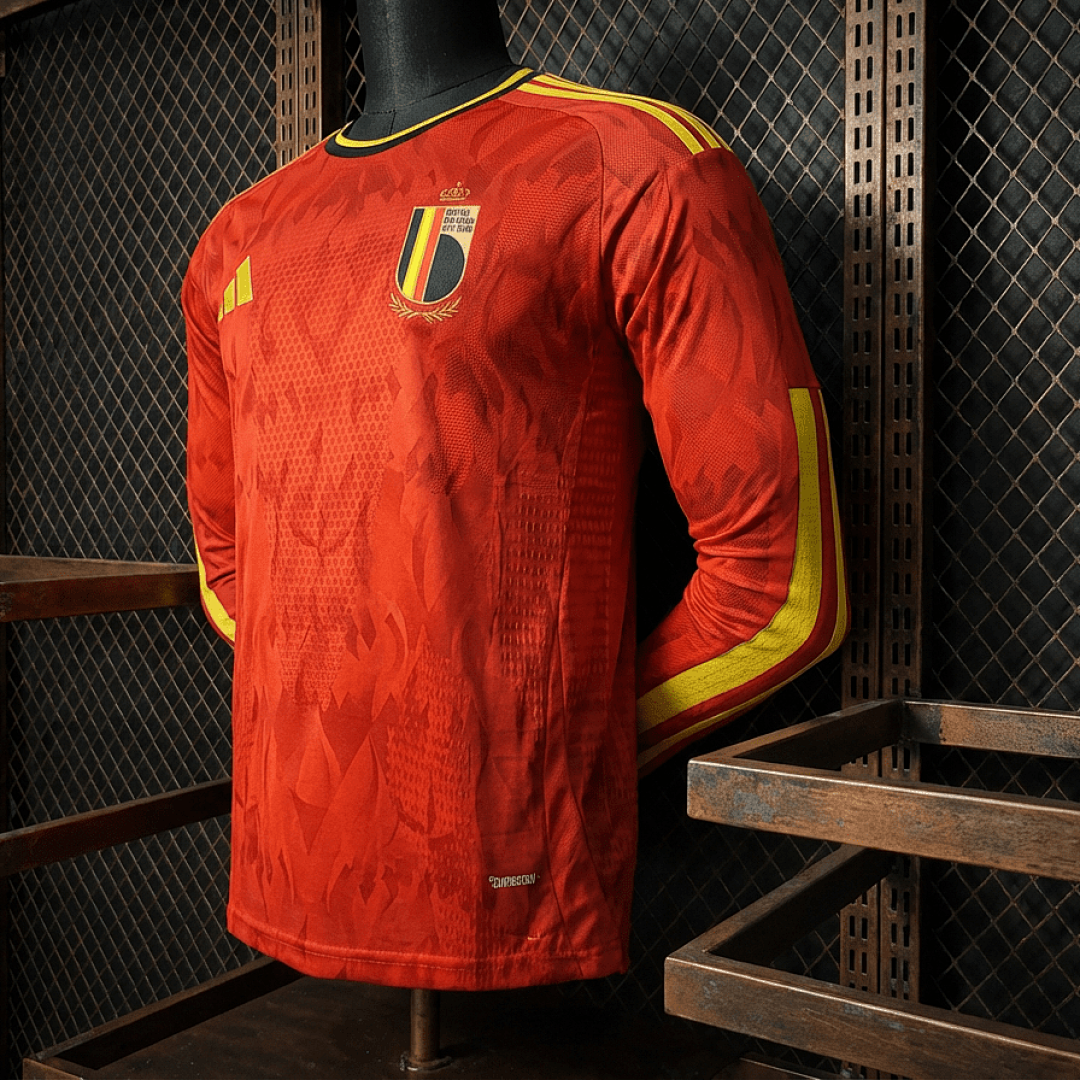 Belgique Domicile Player Manches longues Coupe du monde vue 6