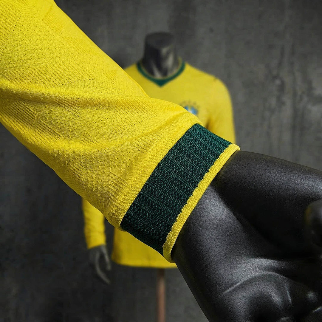 Brésil Domicile Player Manches longues Coupe du monde