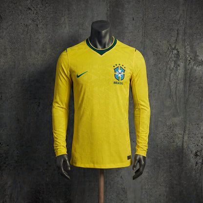 Brésil Domicile Player Manches longues Coupe du monde
