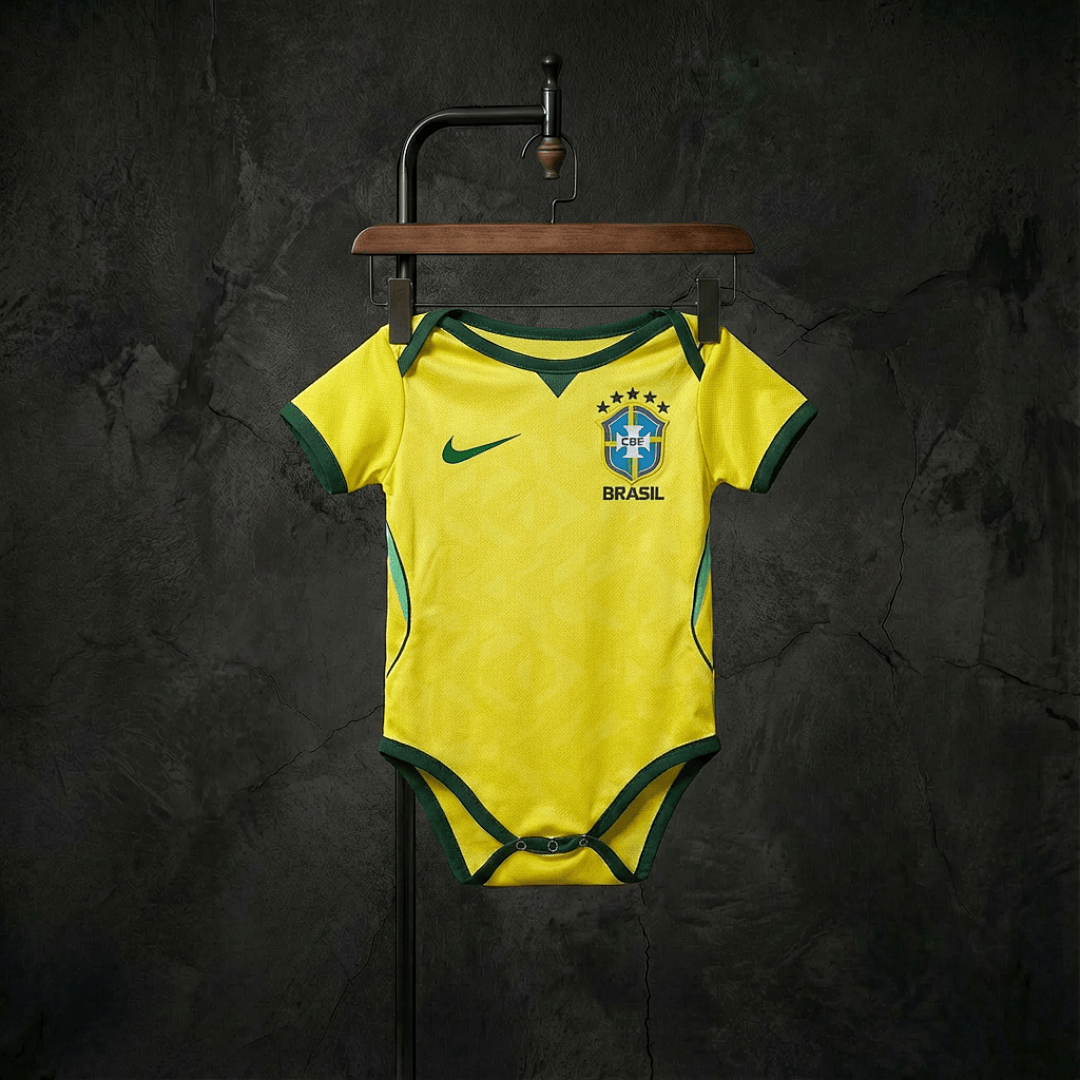 Brésil Domicile Fan Enfant Coupe du monde taille 4-5 ans
