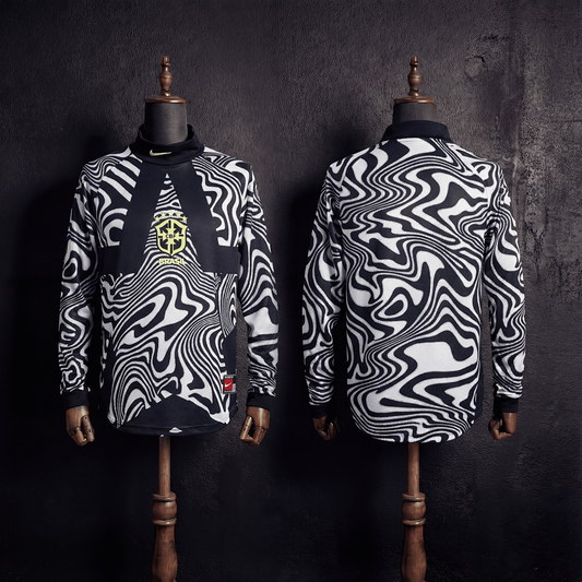 Brésil Gardien Fan Manches longues Coupe du monde taille S