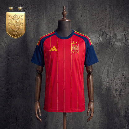 Maillot Espagne Domicile Champion du Monde 2026 Version Fan rouge La Roja
