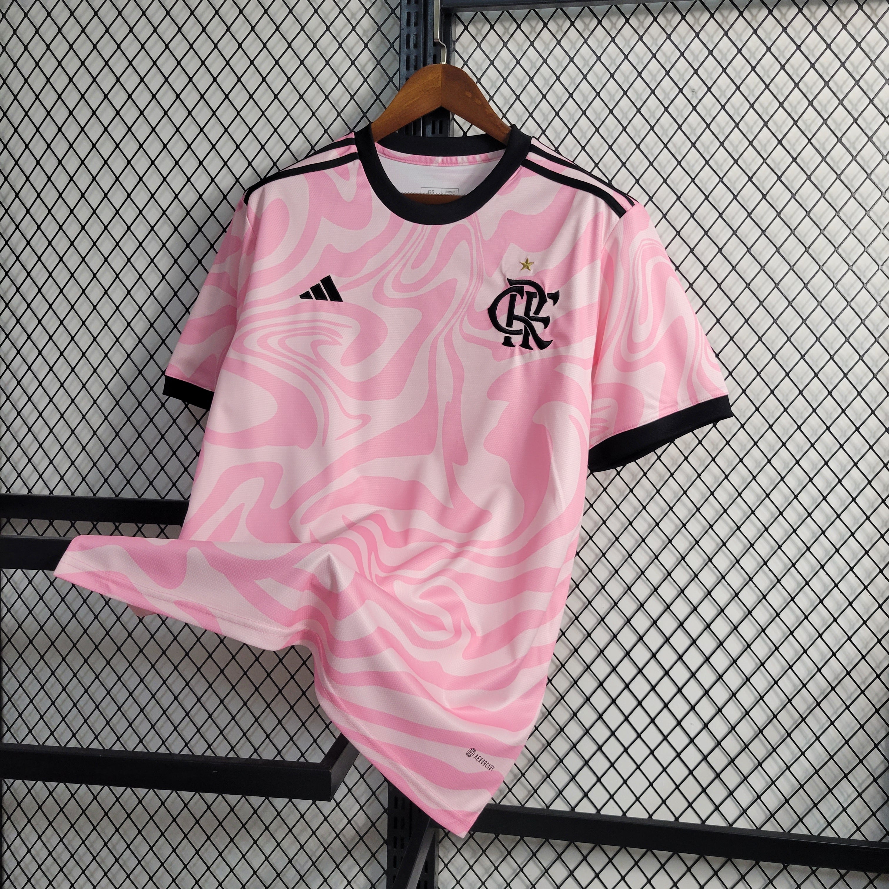 Maillot De Foot Flamengo X Stüssy Rose – Taille M, Neuf Avec Étiquettes, Adidas