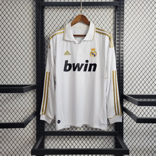 Retro Manga Longa Real Madrid 11/12