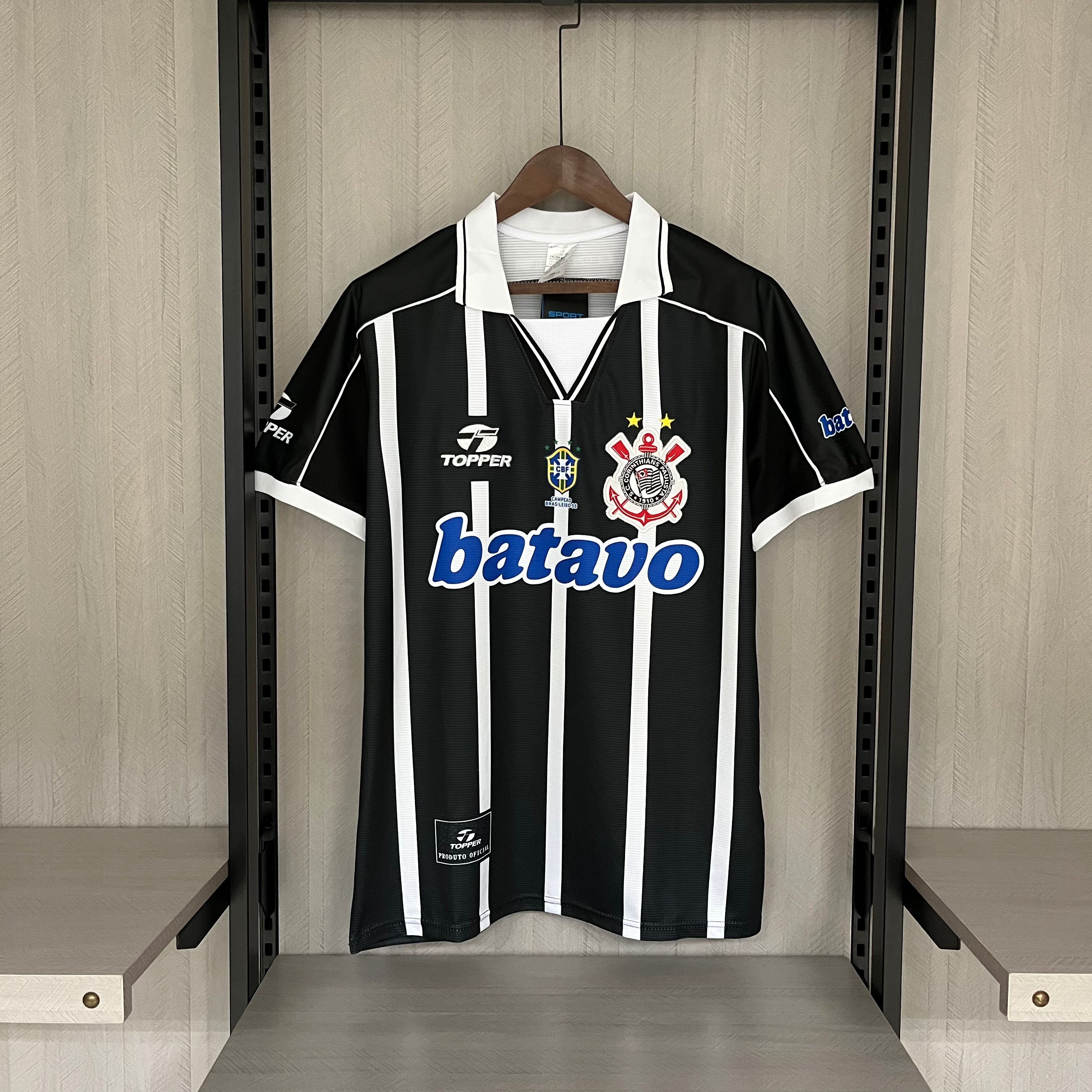 Vintage Topper Corinthians SC 1999 Home Jersey #7 Marcelinho Men's 2024 L