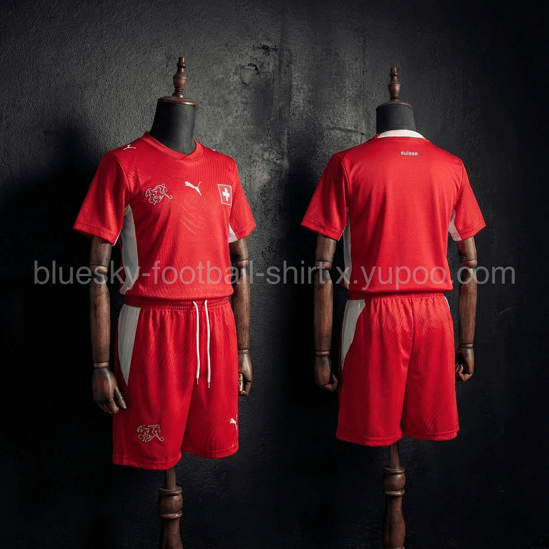 Suisse Domicile Fan Enfant Coupe du monde taille 30-11 ans