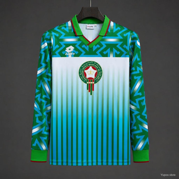 Maillot Maroc Domicile Rétro 1994 Manches Longues