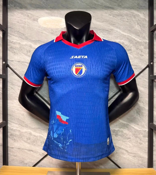 Maillot Haïti Domicile 2026 Saeta – Bleu Rouge