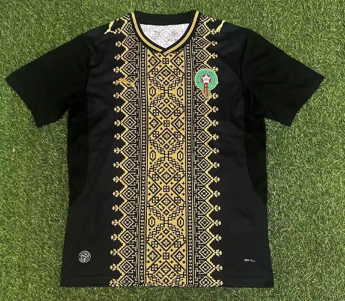 Maillot Maroc 2026 Noir & Or Puma – Lions de l'Atlas